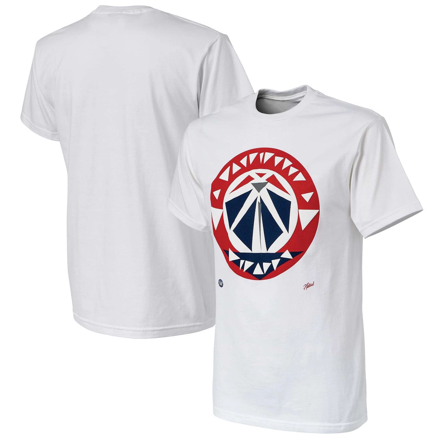 Мужская футболка NBA x Naturel White Washington Wizards без идентификатора вызывающего абонента