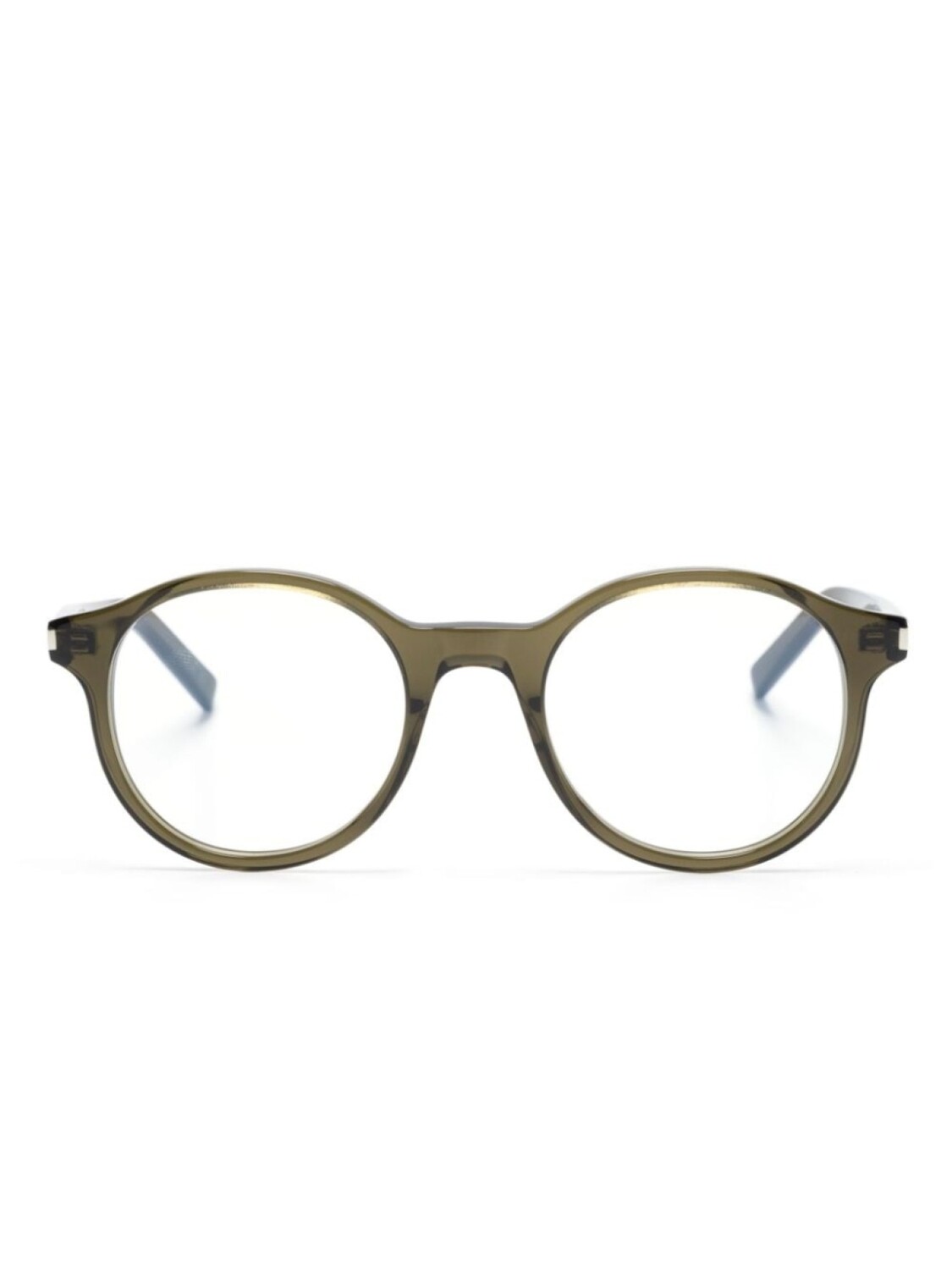 

Saint Laurent Eyewear очки в круглой оправе с логотипом, зеленый