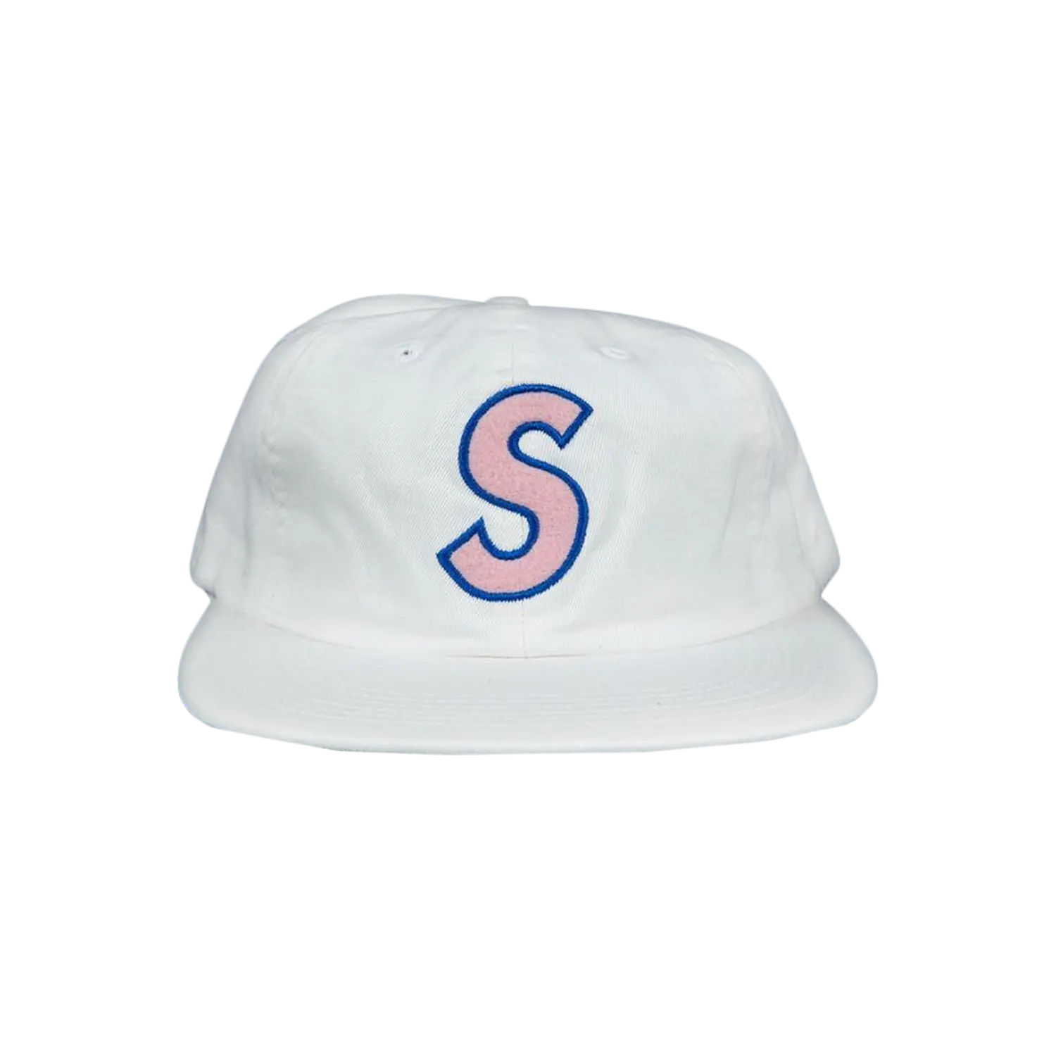 

Кепка Supreme Felt с логотипом S, 6 панелей, Белая