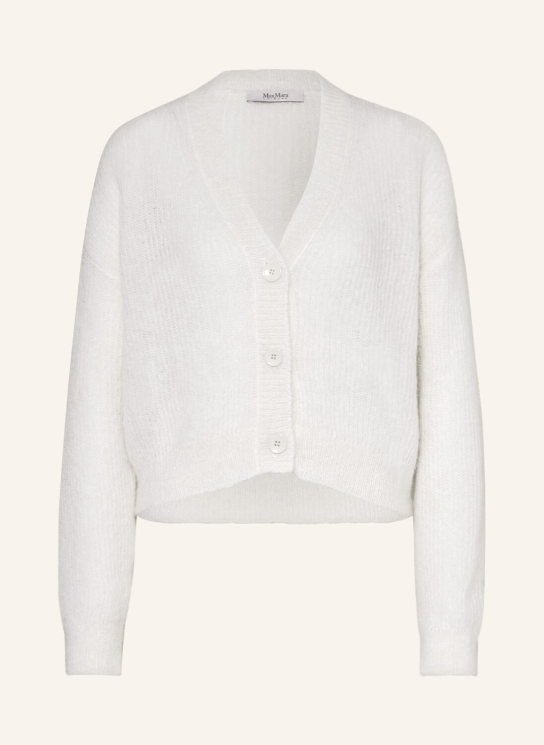 

Кардиган MaxMara LEISURE RUGIADA mit Mohair, экру