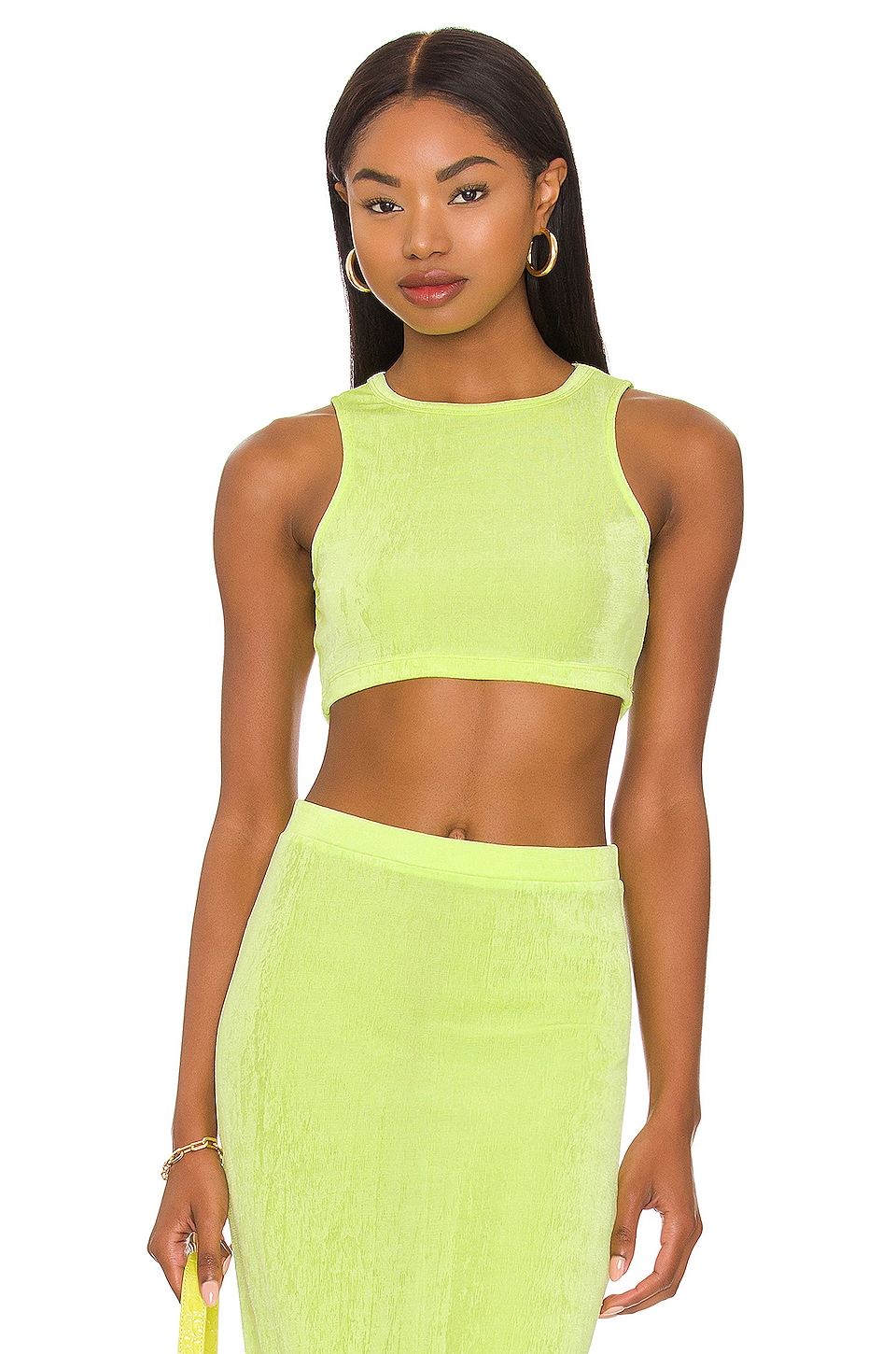 цена Топ h:ours Natalia Crop, цвет Acid Lime