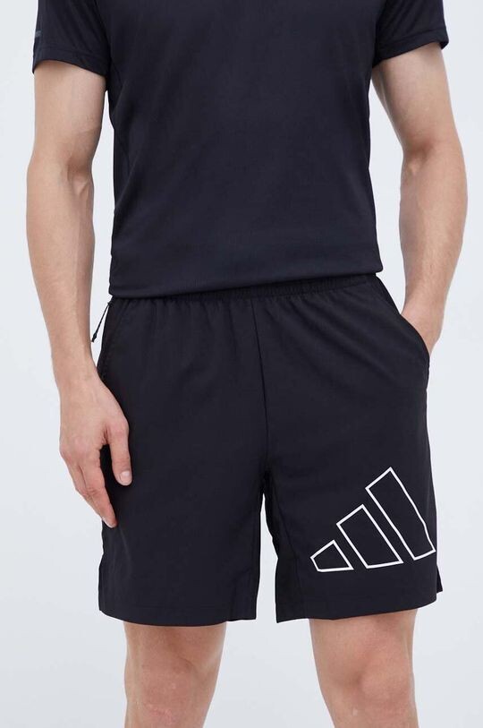 

Спортивные шорты с большим логотипом Train Icons adidas Performance, черный