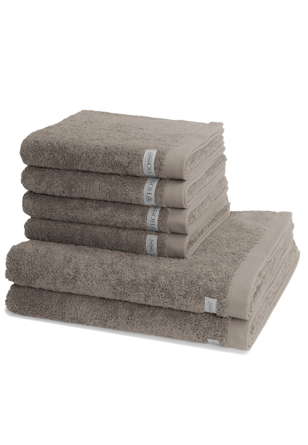 

Полотенце для ванной Ross 4 X 2 X Duschtuch im Set Sinfonie, серо коричневый