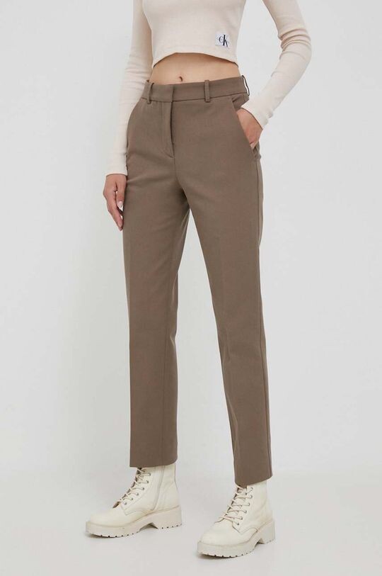 

Брюки Calvin Klein, коричневый