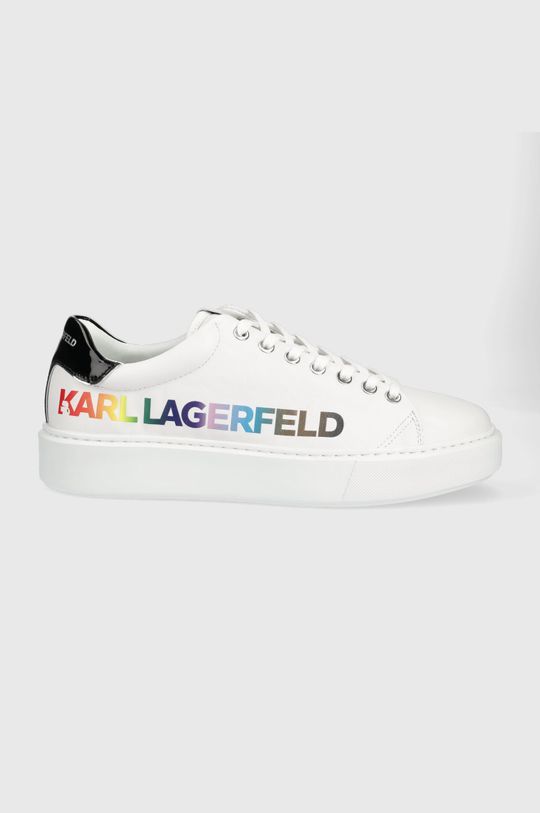 MAXI KUP кожаные кроссовки Karl Lagerfeld, белый кроссовки karl lagerfeld maxi kup monogram white