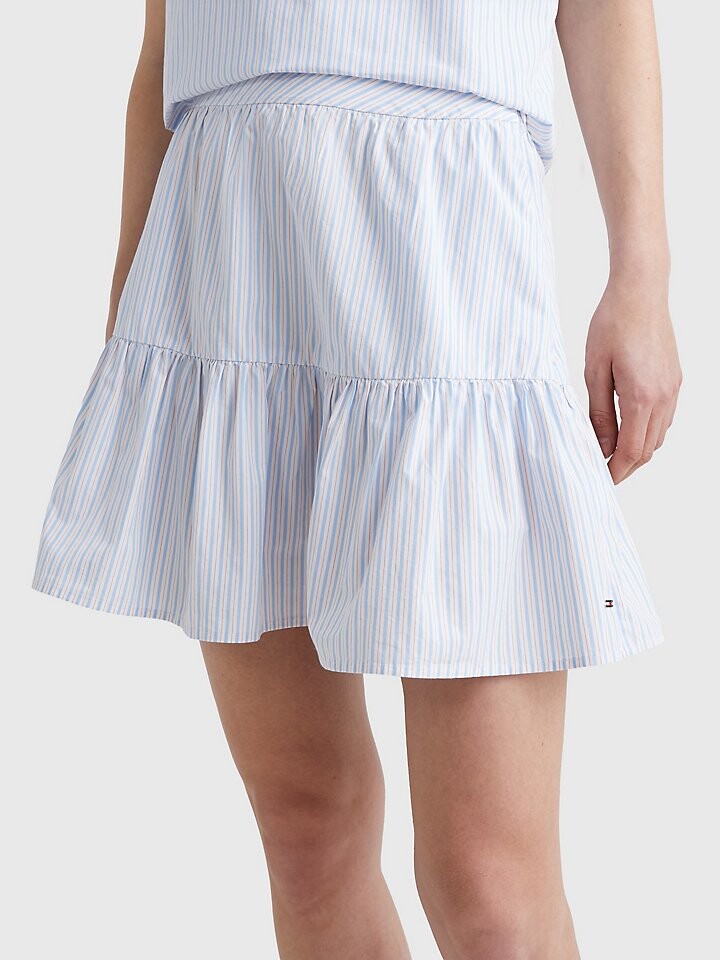 

Многоуровневая юбка в полоску Tommy Hilfiger