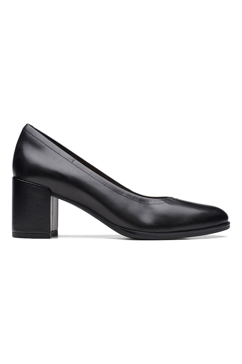 

Кожаные туфли Freva на массивном каблуке Clarks, черный