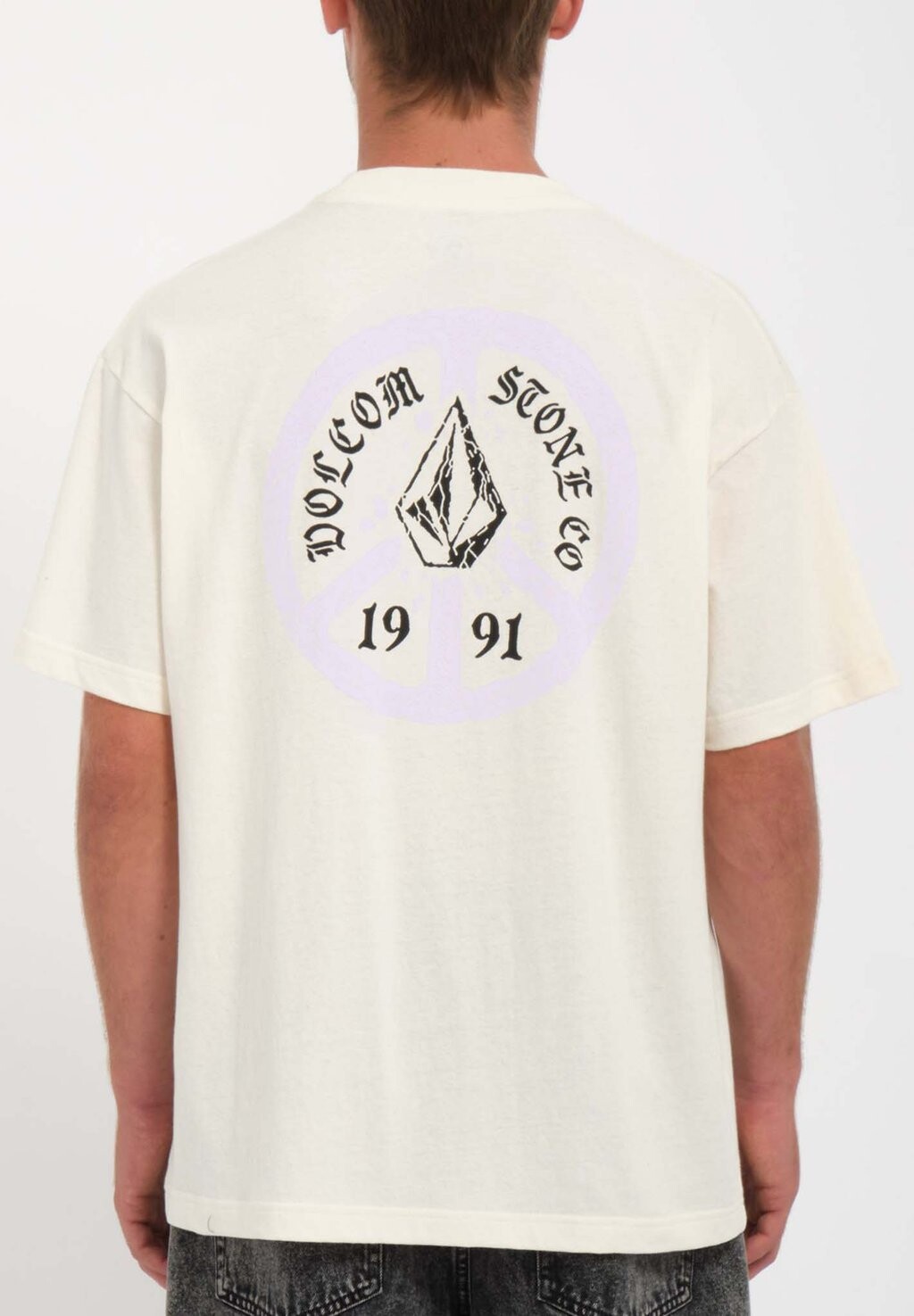 

Футболка с принтом Tee Breakpeace Lse Sst Volcom, цвет dirty white