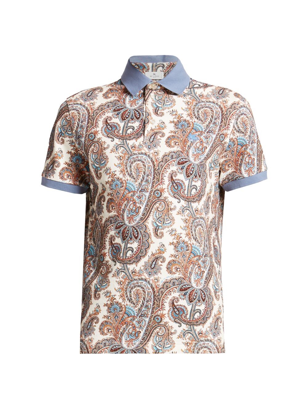 

Рубашка поло с узором пейсли Etro, белый