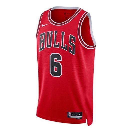 Майка Nike x NBA DRI-FIT Chicago Bulls Alex Caruso Jerseys 'Red', красный red nba jersey chicago bulls 23 jordan sports jerseys yellow red jersey 2021 hot sale