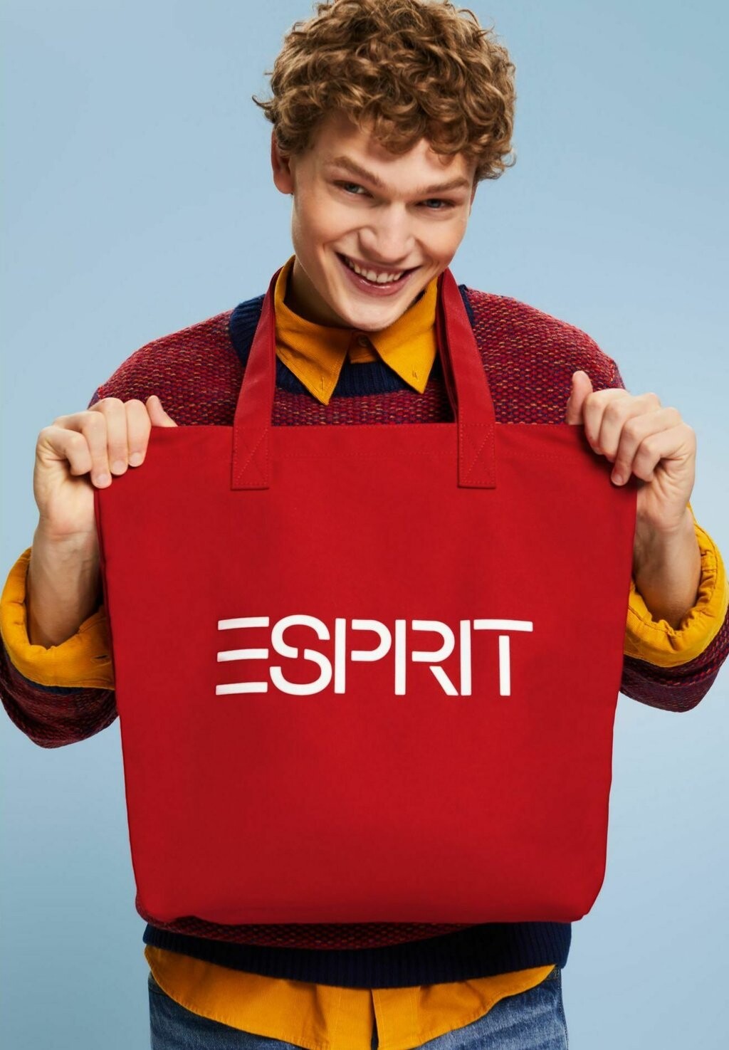 Сумка AUS MIT LOGO Esprit, цвет dark red