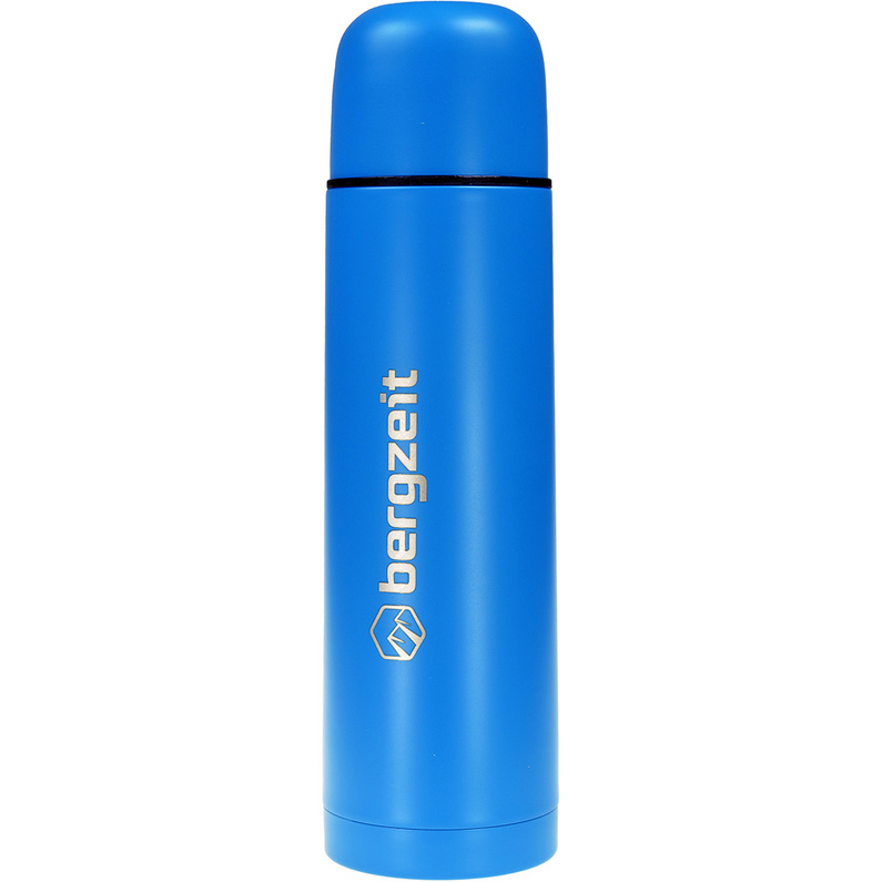 Bergzeit Vacuum Bottle 0,5л Изолированный кувшин Bergzeit Basics, синий набор походных мисок из нержавеющей стали с двойными стенками d 14 см 2 шт
