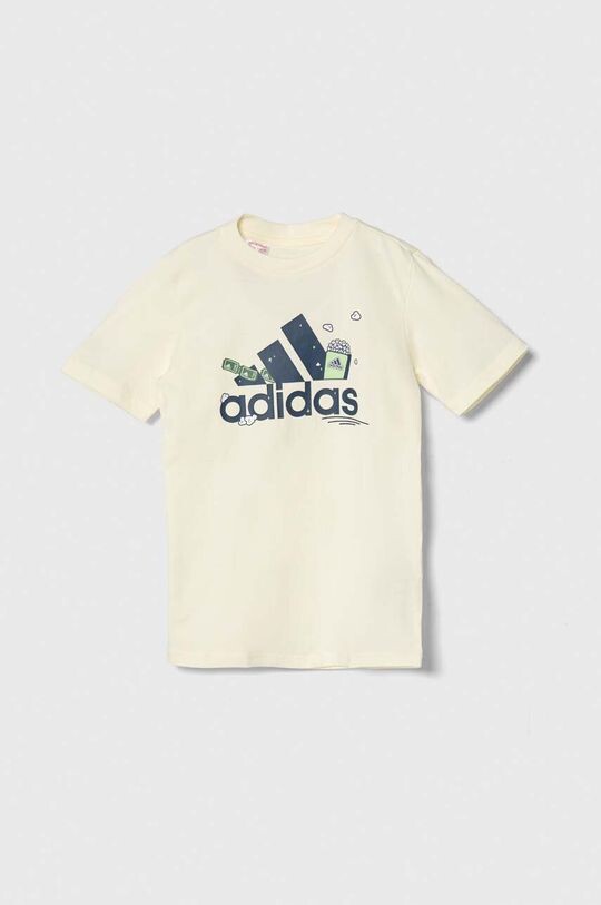 

adidas Детская хлопковая футболка, желтый
