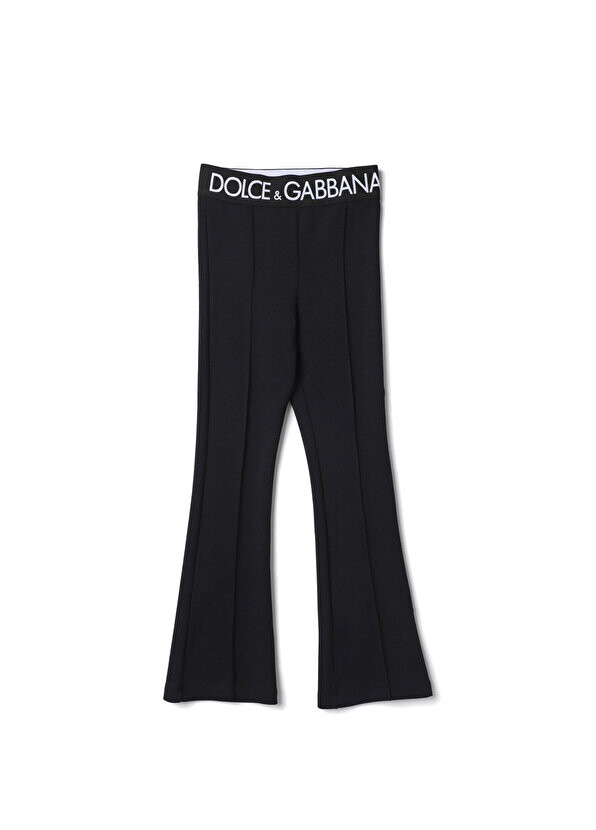 

Черные эластичные брюки с логотипом для девочек Dolce&Gabbana