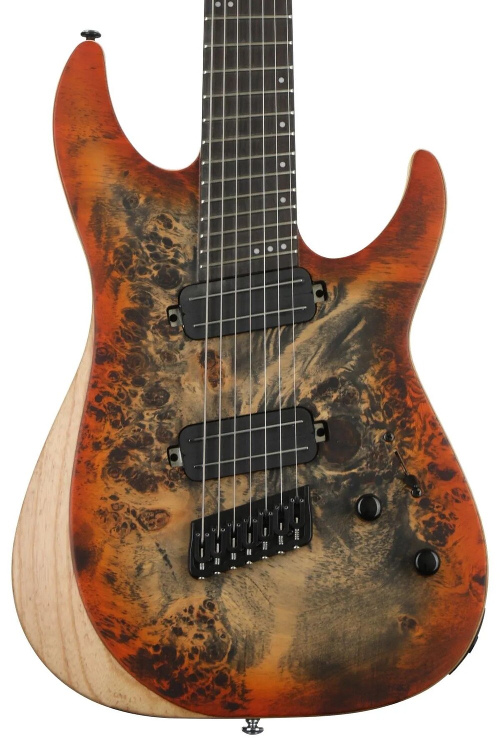 

Schecter Reaper-7 Multiscale — Satin Inferno Burst