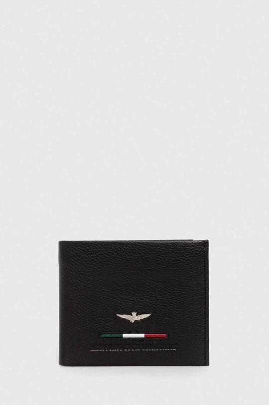 

Кожаный кошелек Aeronautica Militare, черный