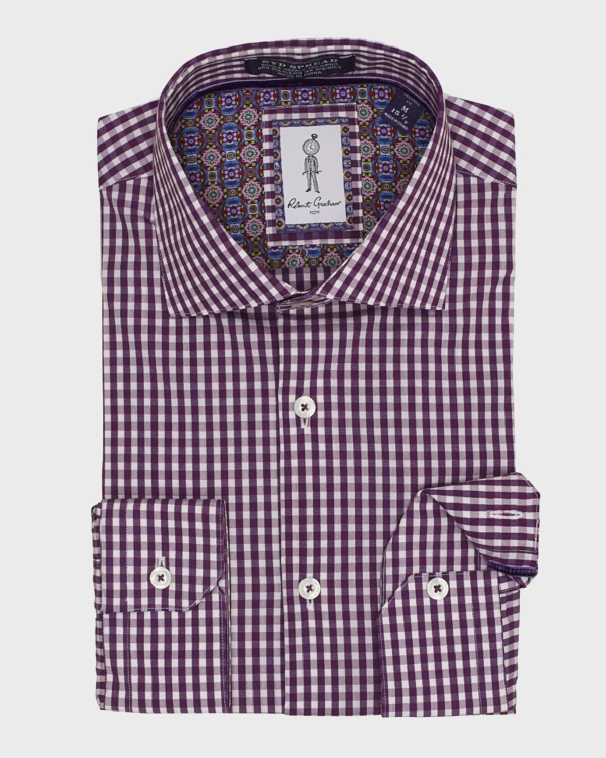 

Мужская спортивная рубашка в клетку Kenley Robert Graham, цвет Pink
