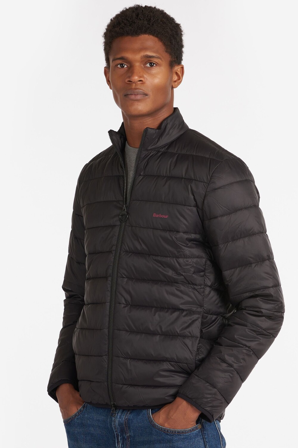 

Черная стеганая куртка-пентон Barbour, черный