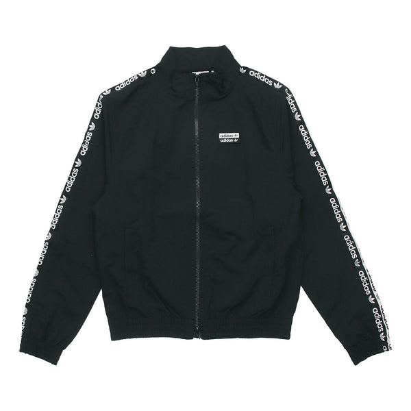 Куртка adidas originals Stand-up Collar Causual Sports Jacket Coat Male Black, черный