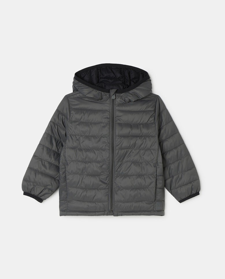 

Однотонный легкий пуховик для мальчика Gap, серый