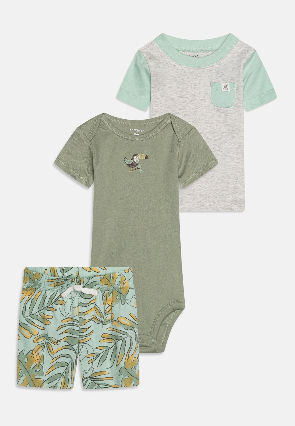 

Топ с длинными рукавами GREEN COLOR BLOCK UNISEX SET Carter's, цвет green