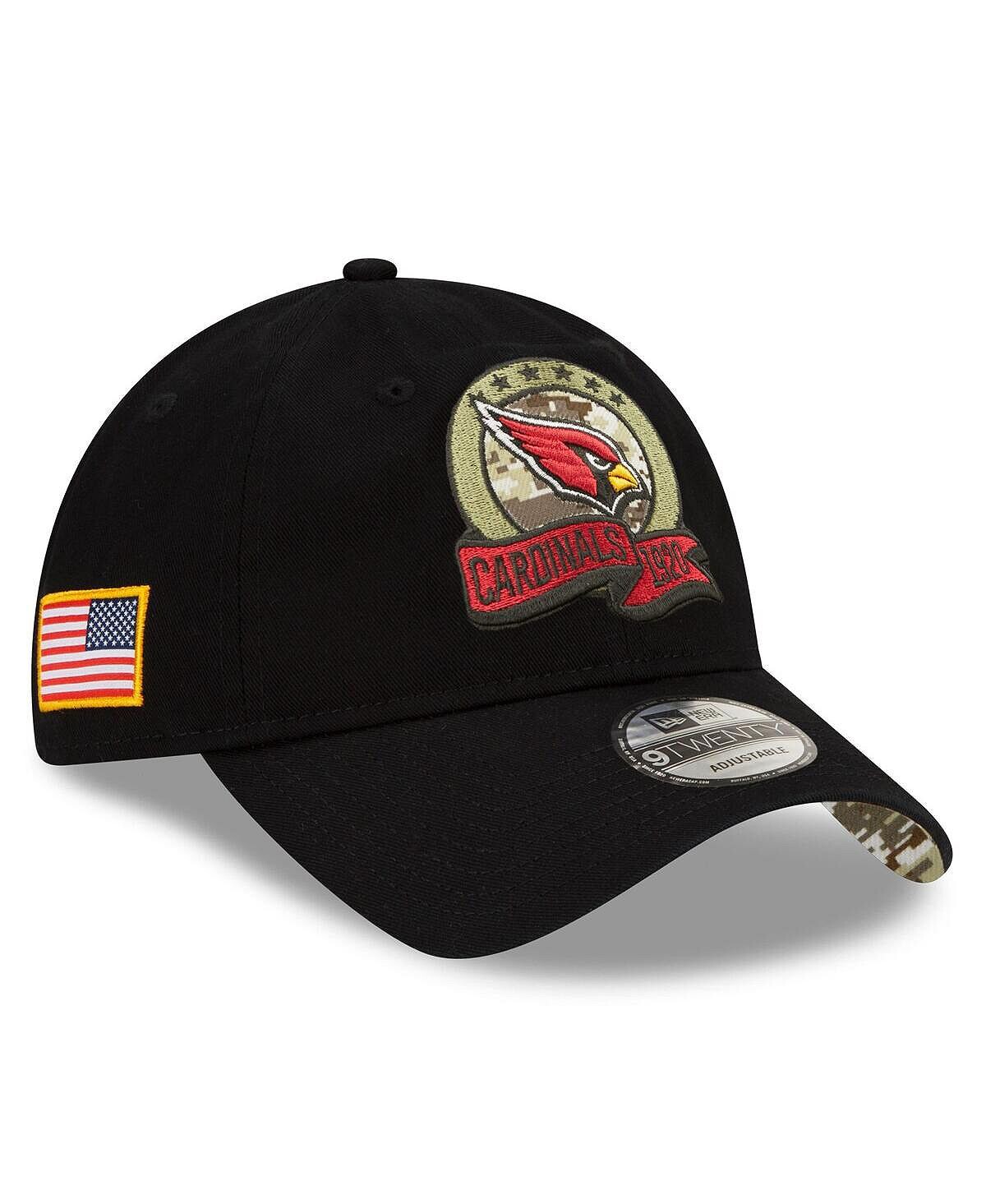 

Мужская черная регулируемая кепка Arizona Cardinals 2022 Salute To Service 9TWENTY New Era