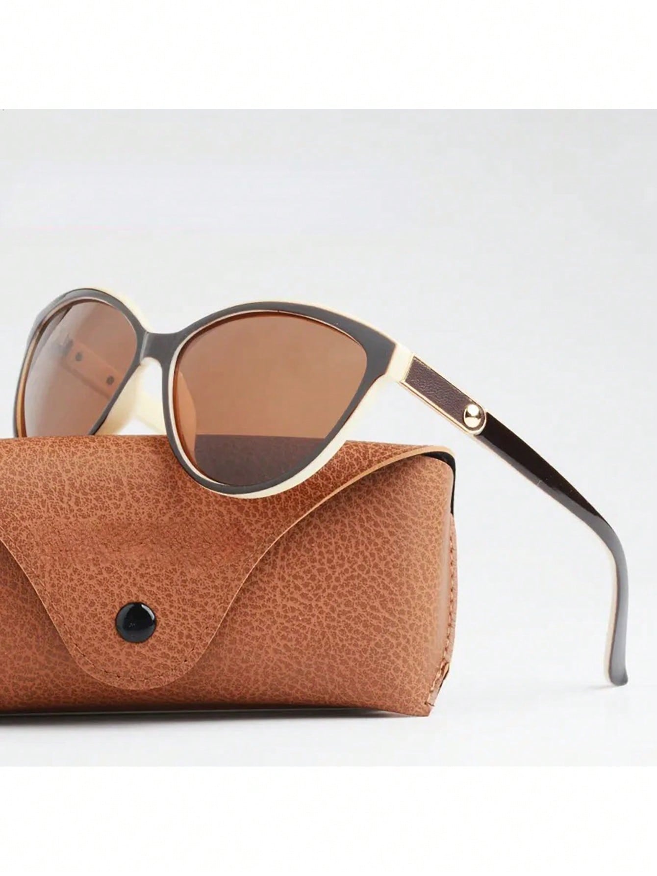 Поляризованные модные женские солнцезащитные очки «кошачий глаз»