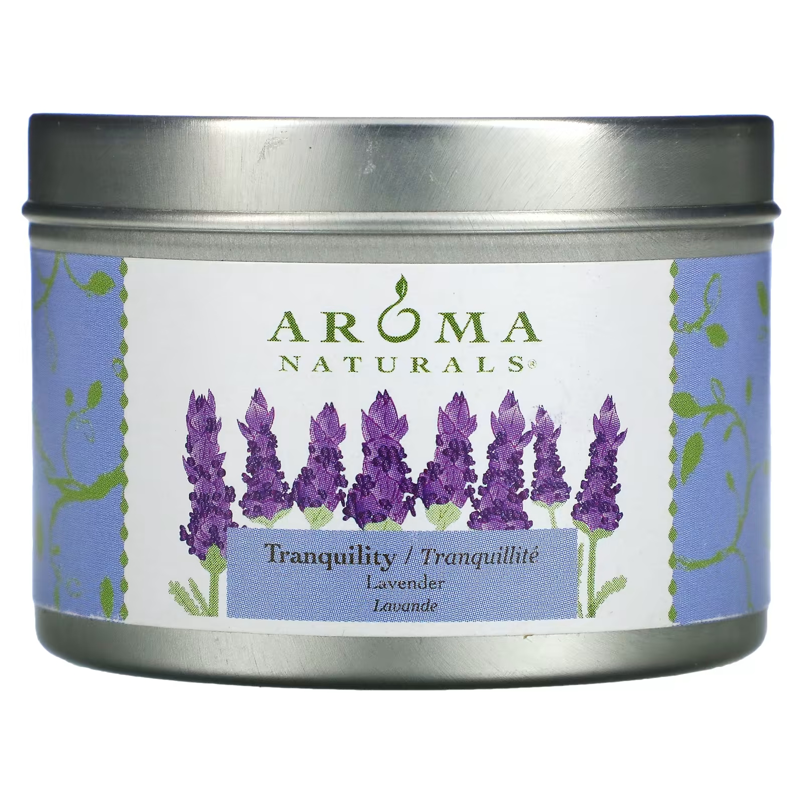 Ароматическая свеча Aroma Naturals Soy VegePure Tranquility с ароматом лаванды, 79,38 г цена и фото
