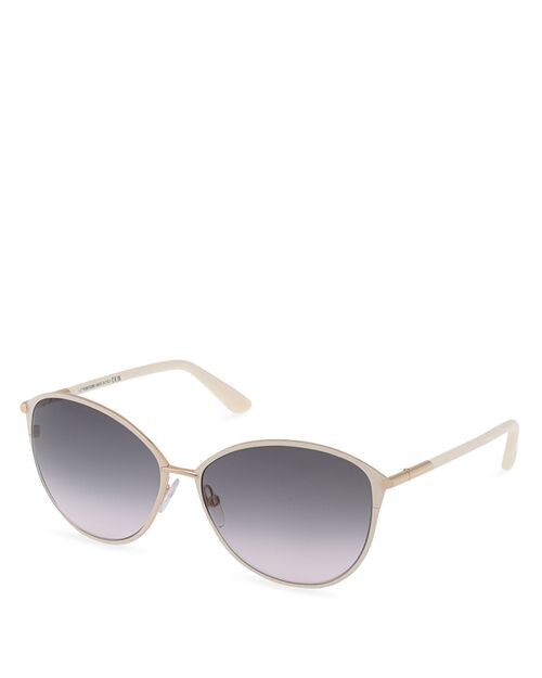 

Круглые солнцезащитные очки, 59 мм Tom Ford, цвет Ivory/Cream
