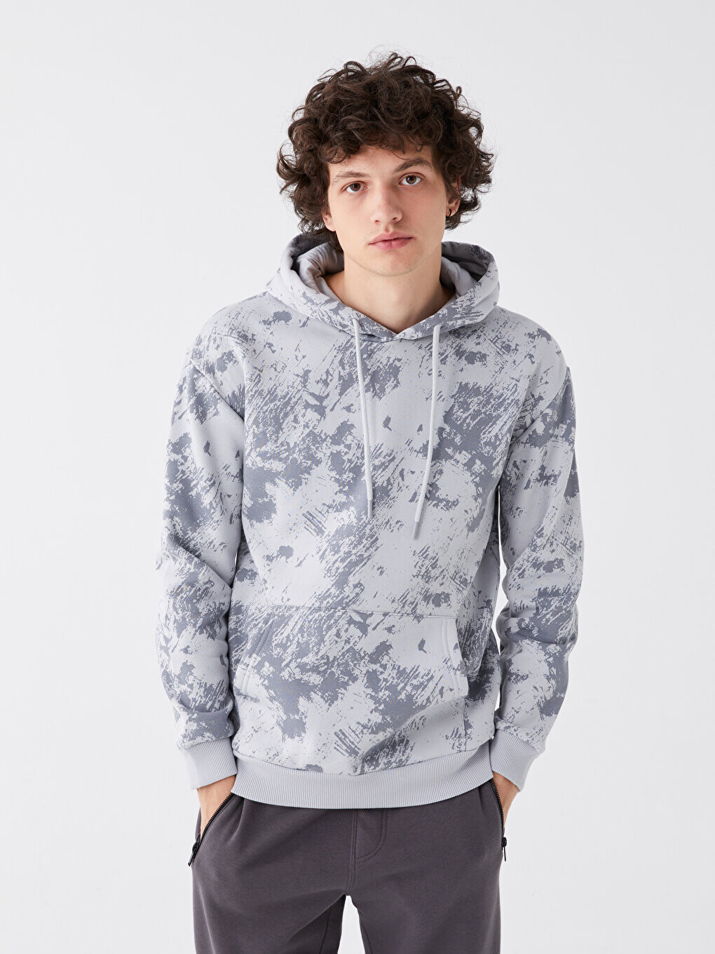 

Мужская толстовка с длинным рукавом LCW Casual, матовый серый