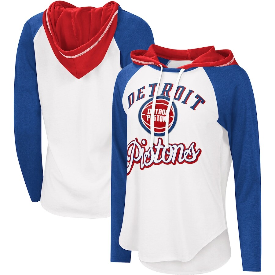 

Футболка с длинным рукавом G-III 4Her by Carl Banks Detroit Pistons, белый