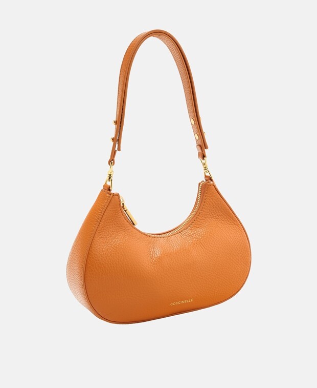 

Кожаная сумка через плечо Coccinelle, терракота