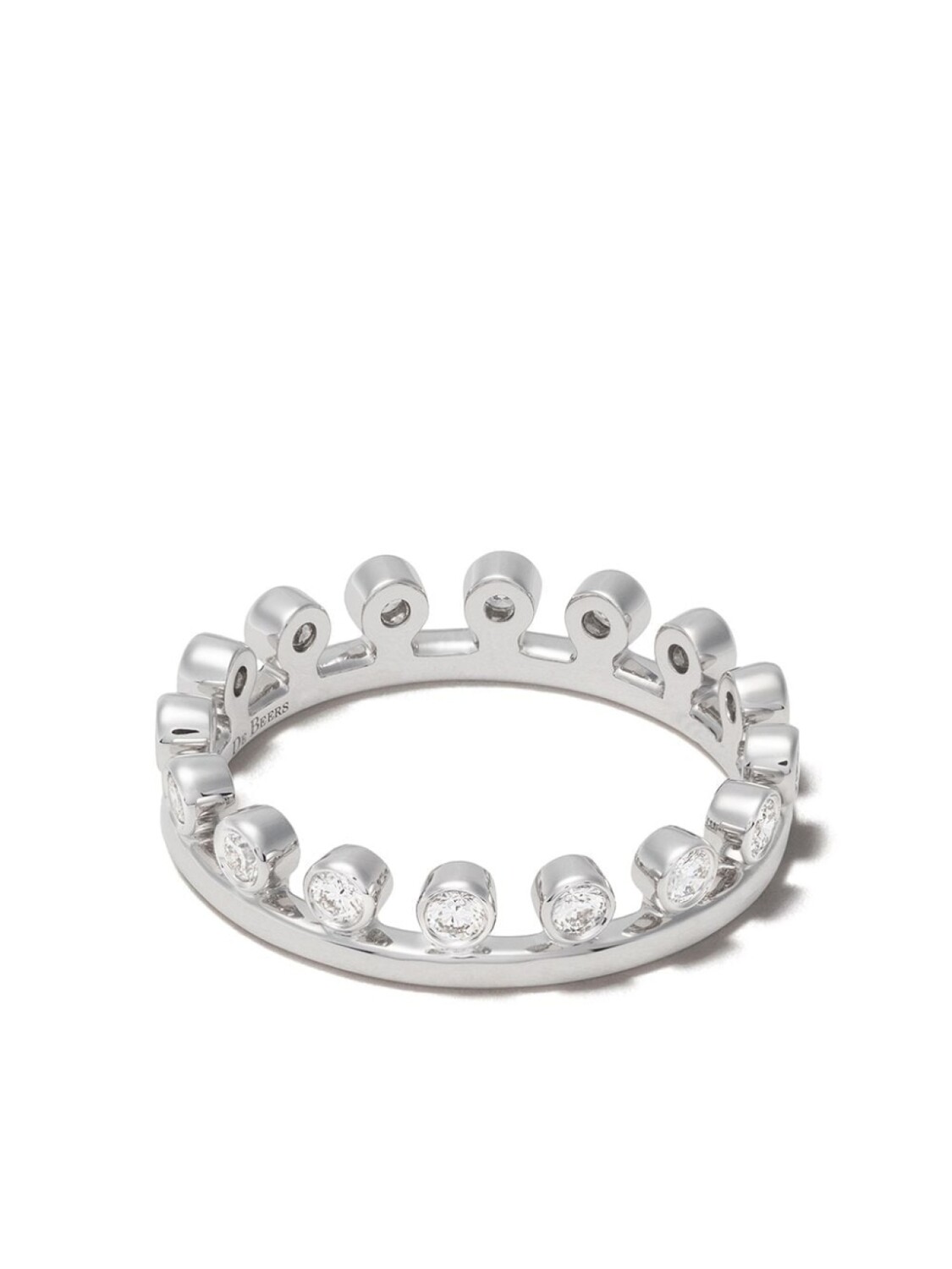 

Кольцо Dewdrop из белого золота с бриллиантами De Beers Jewellers, серебряный