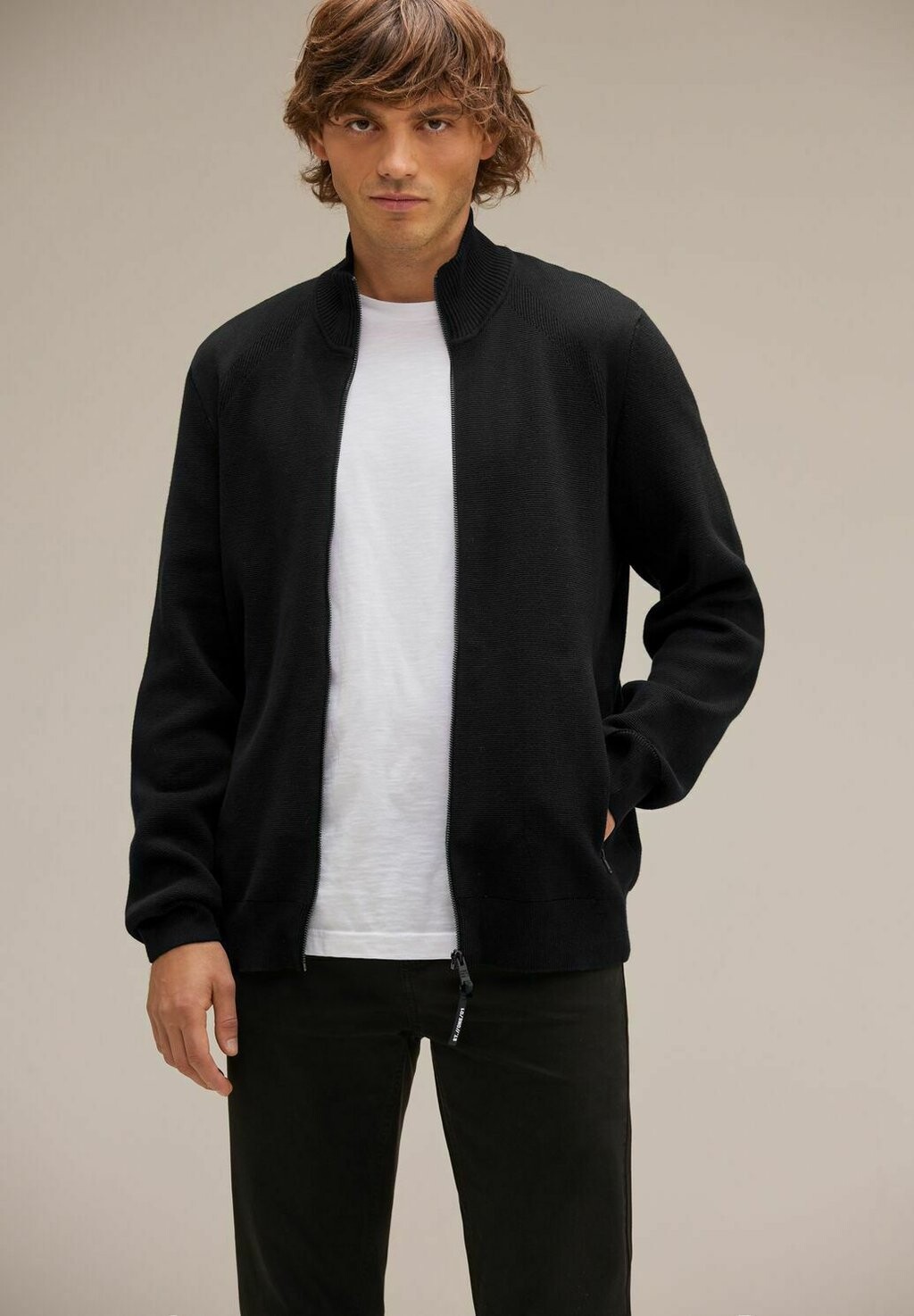 

Кардиган MIT ZIPPER Street One MEN, цвет schwarz