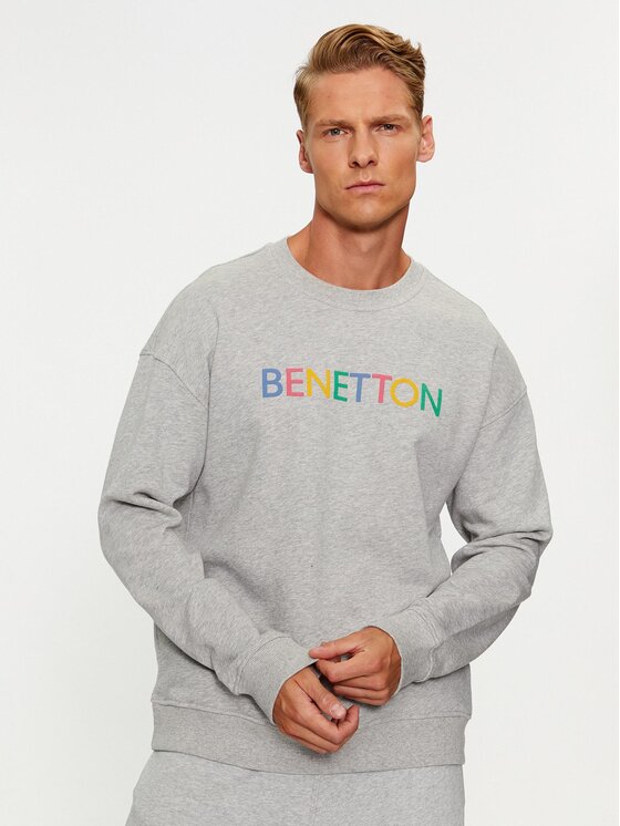 цена Толстовка обычного кроя United Colors Of Benetton, серый