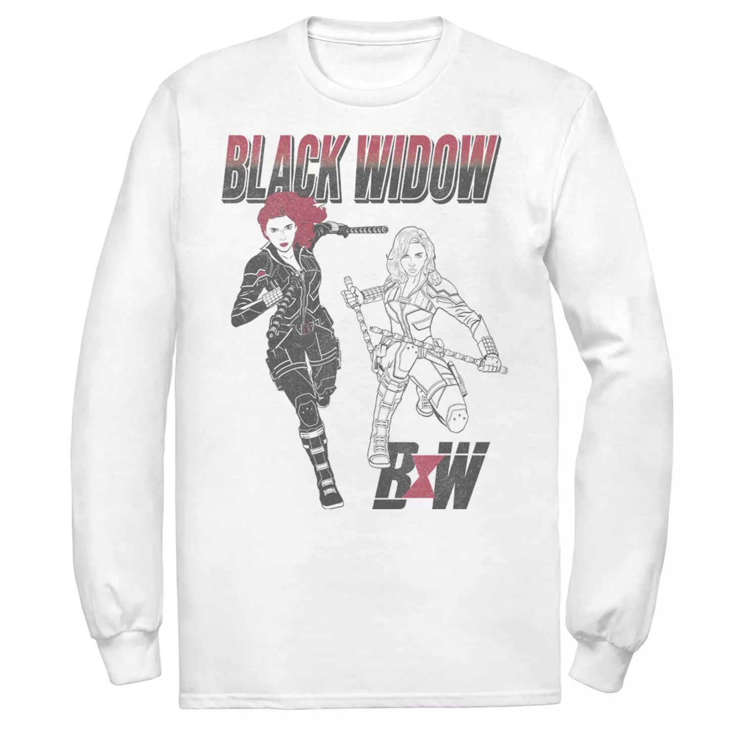 Мужская футболка с рисунком Marvel Black Widow Licensed Character