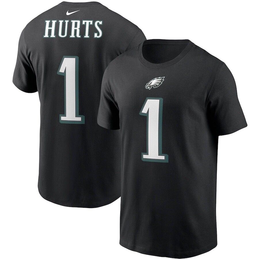

Футболка с именем и номером Nike Philadelphia Eagles, черный