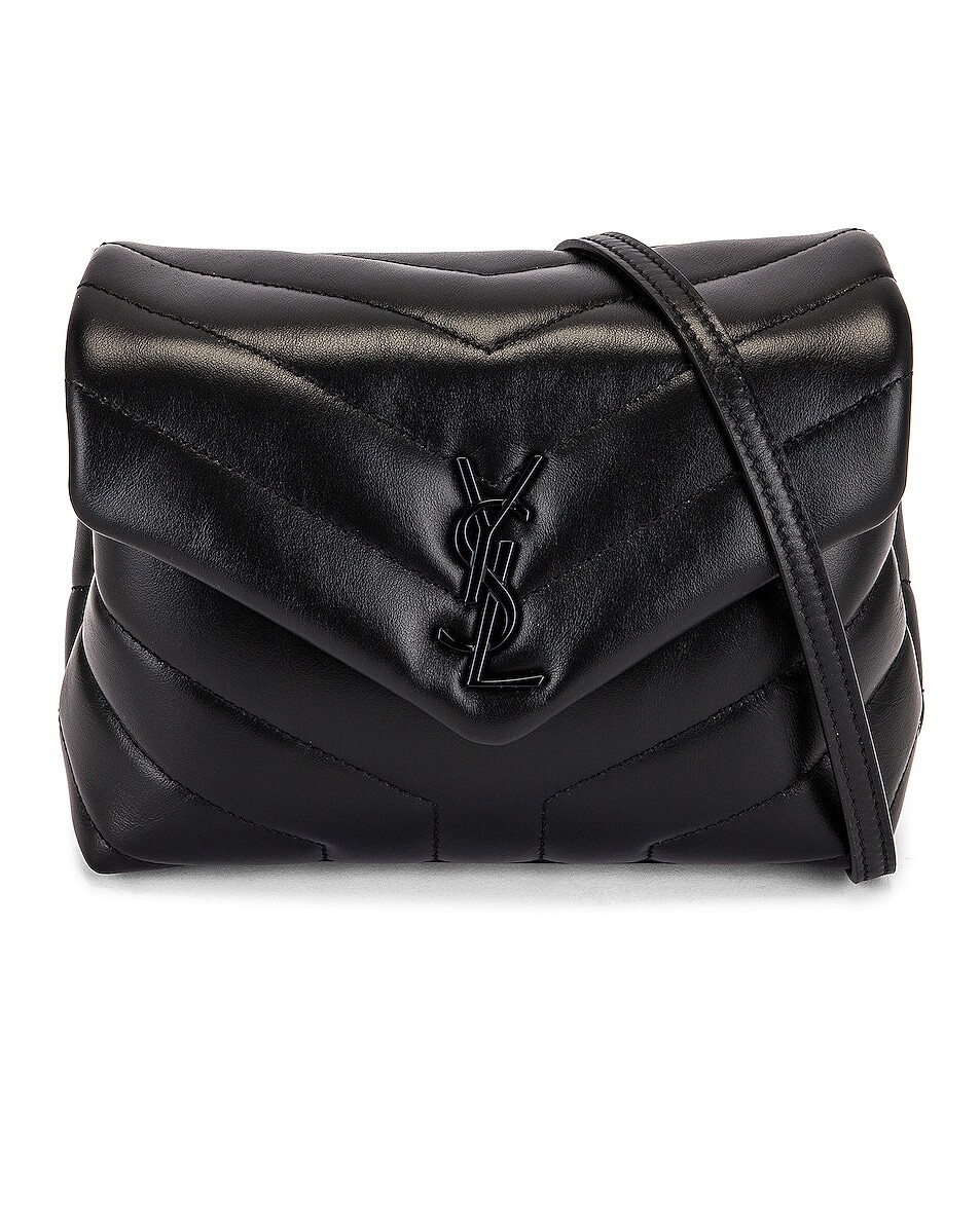 

Сумка Loulou с игрушечным ремешком Saint Laurent, черный/черный