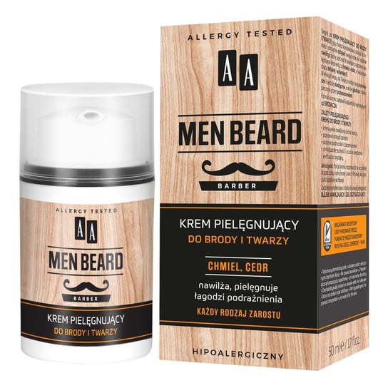 Крем для ухода за бородой и лицом, 50 мл AA, Men Beard
