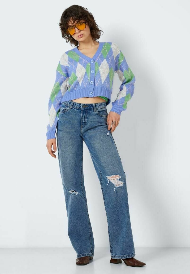 

Кардиган Noisy May NMKIRSTY L/S V-NECK, цвет jacaranda