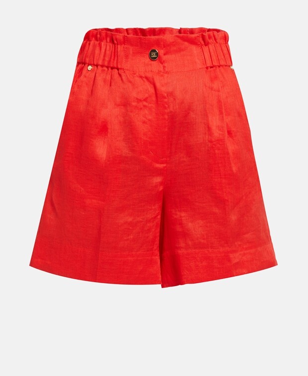 

Льняные шорты Escada Sport, красный