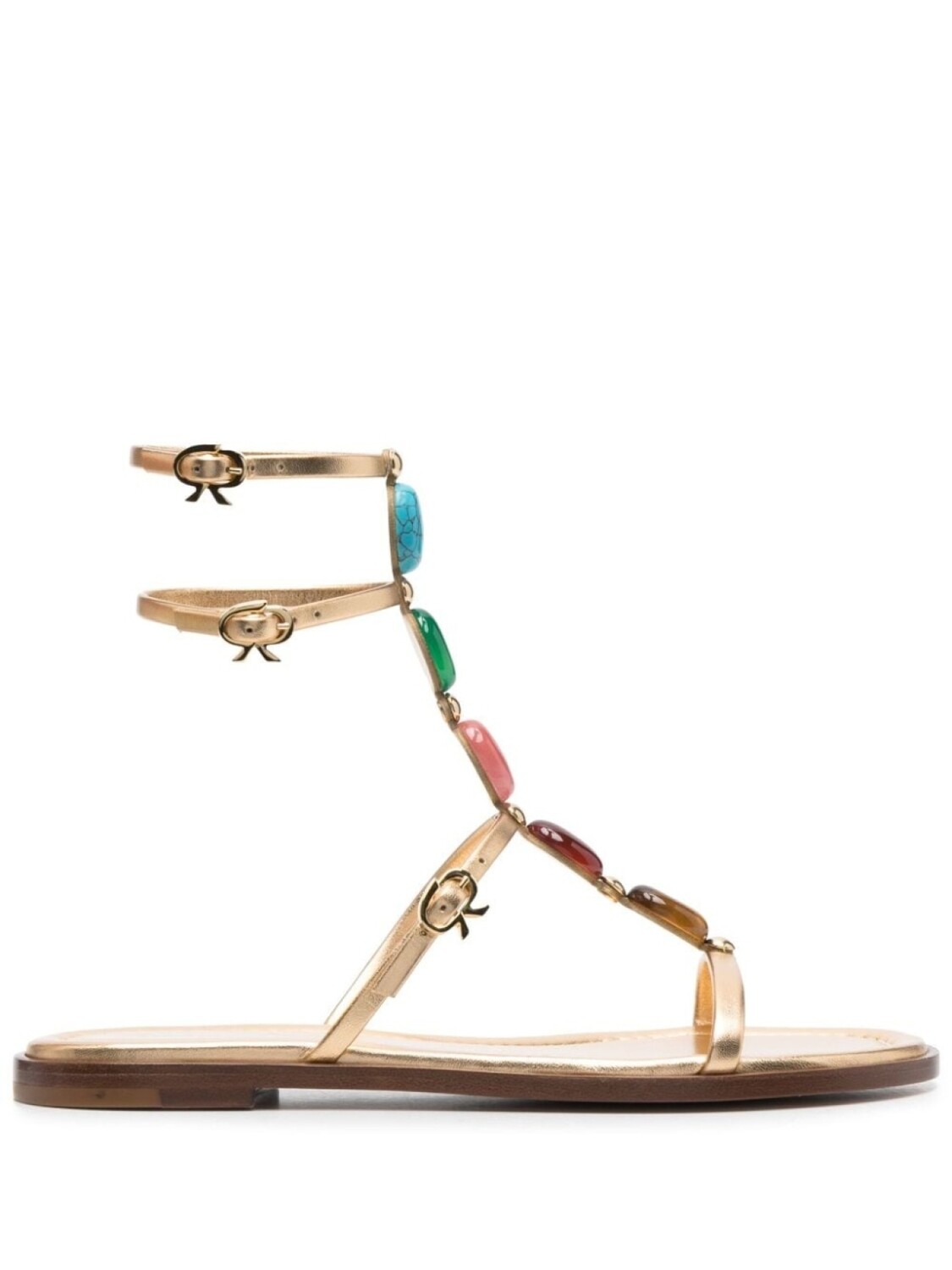 

Gianvito Rossi декорированные сандалии, золотистый