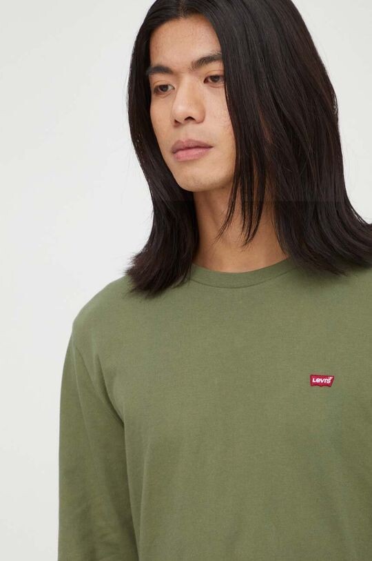 

Хлопковая рубашка с длинными рукавами Levi's, зеленый
