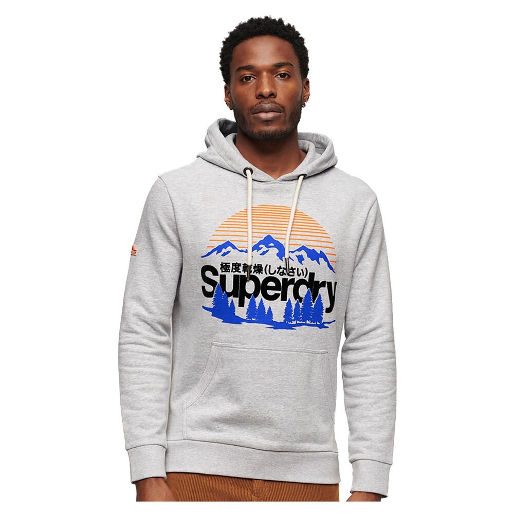 

Худи Superdry Great Outdoors Graphic, серый