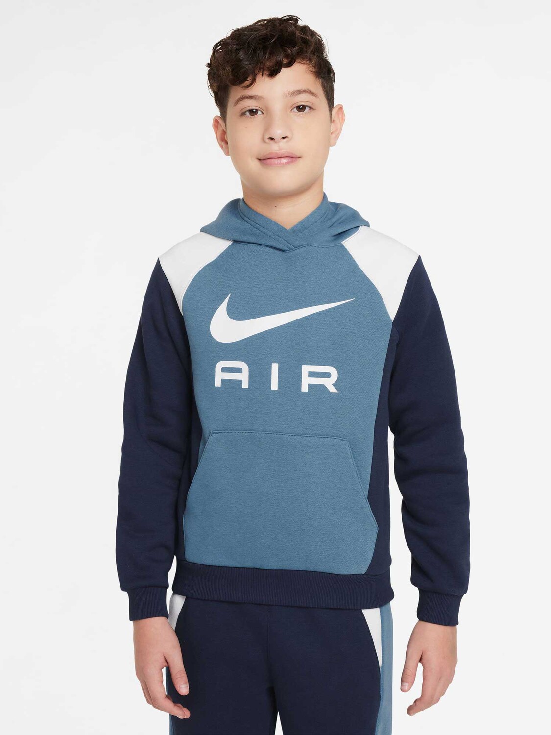 

Толстовка Nike K AIR PO HOODIE, синий