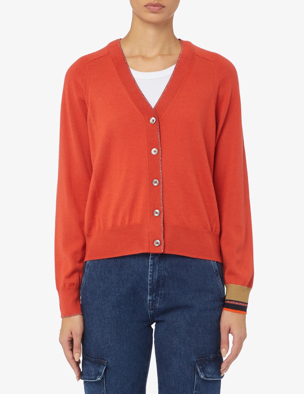 

Шерстяной кардиган Paul Smith, красный