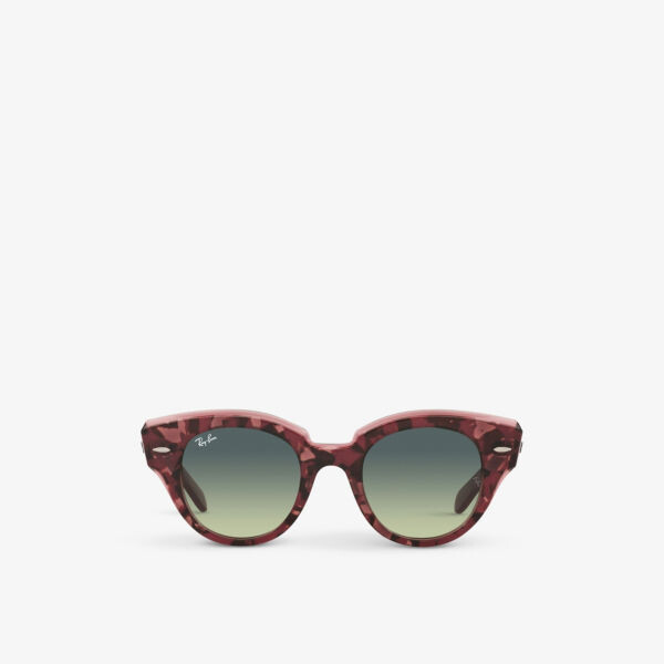 

Rb219247 солнцезащитные очки roundabout с черепаховым принтом Ray-Ban, фиолетовый