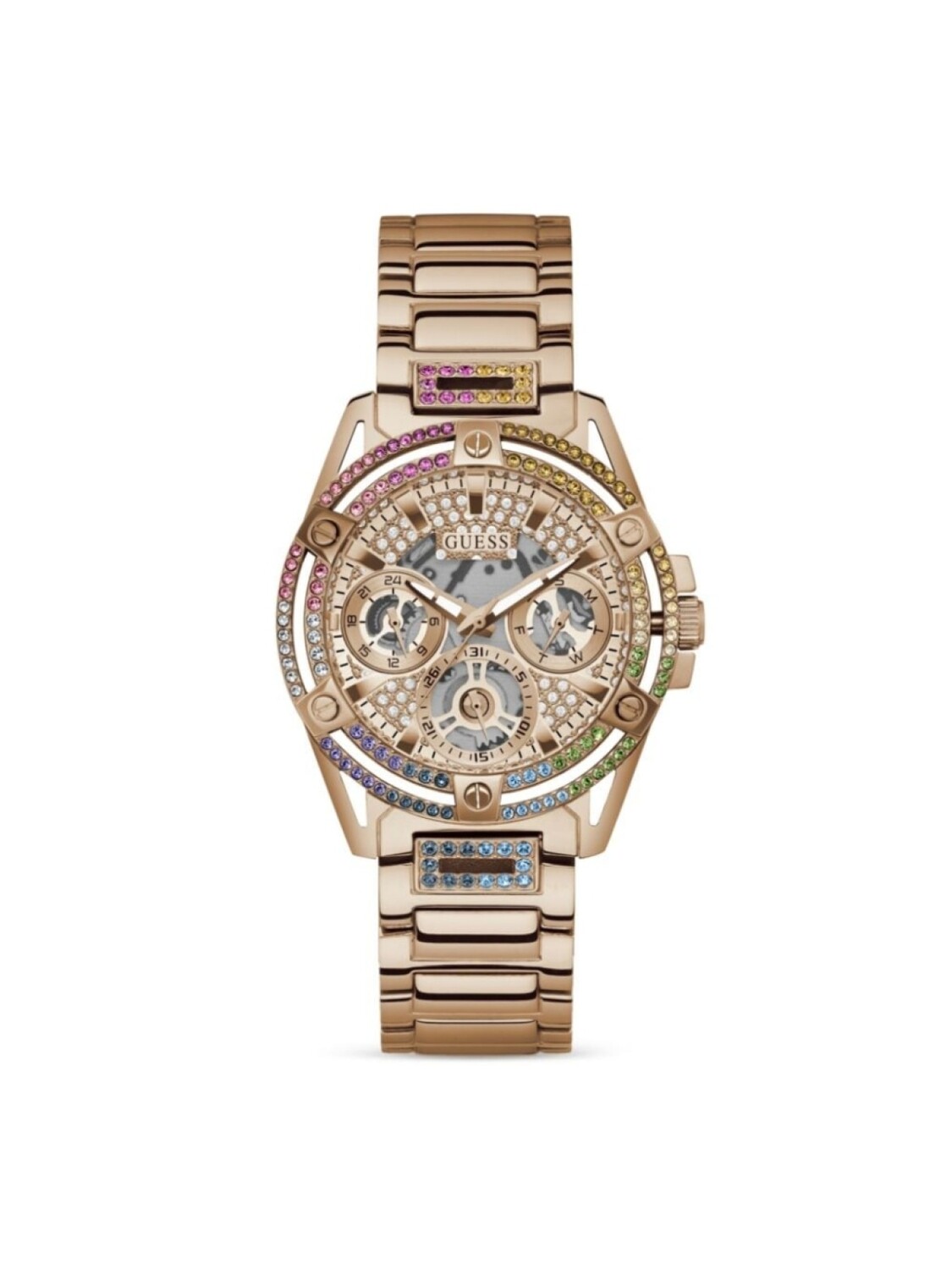

Кварцевые наручные часы Queen 42 мм GUESS USA, розовый