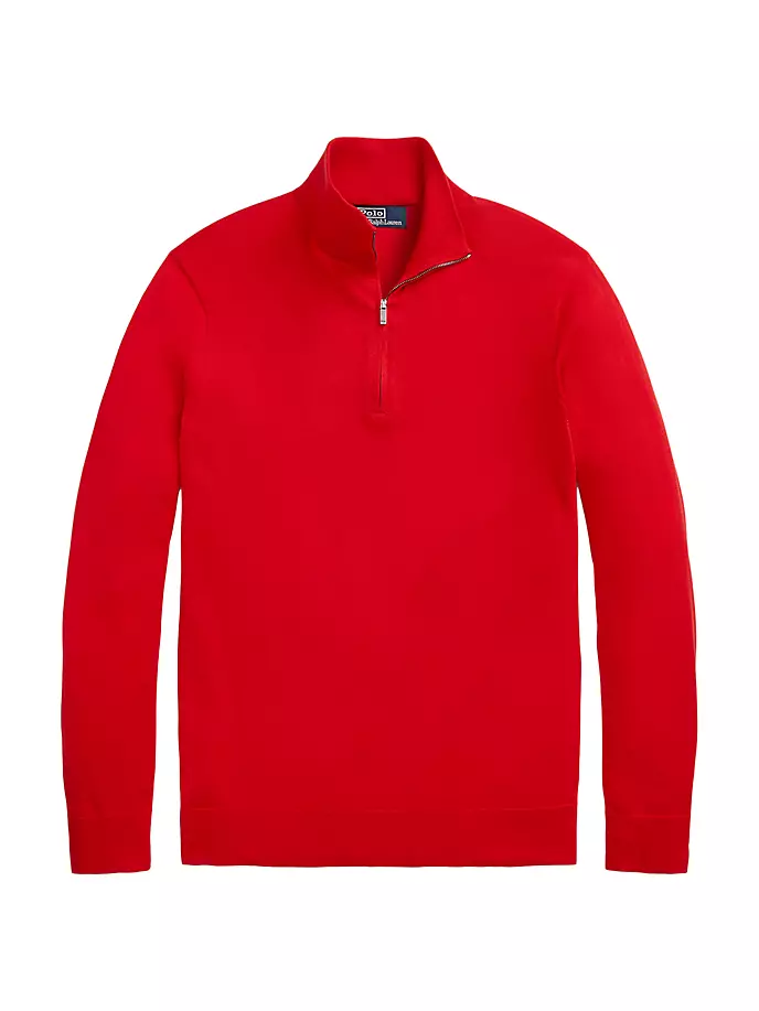 

Пуловер с полумолнией Polo Ralph Lauren, красный