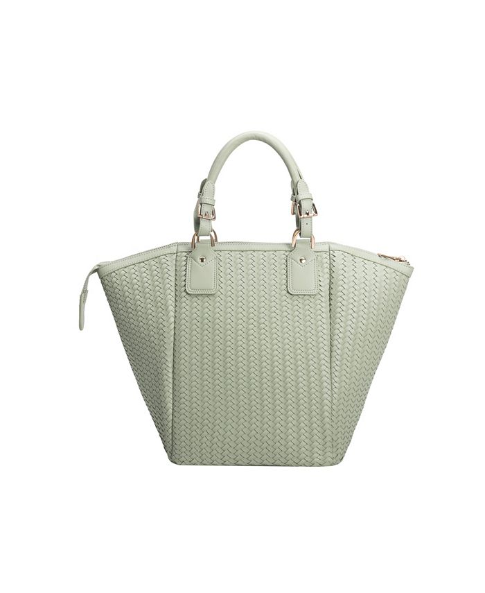 Женская сумка Valerie с ручкой сверху Melie Bianco, зеленый женская большая сумка sylvie melie bianco черный